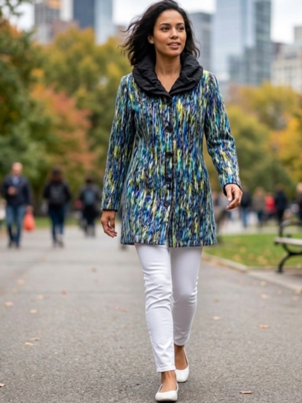 Designs By S.A.D Colorful Duster Coat